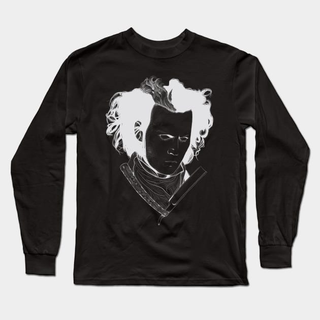 Sweet Barber Clear Long Sleeve T-Shirt by DarkChoocoolat